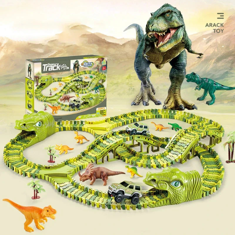 Fun Dino Racing Track Playset