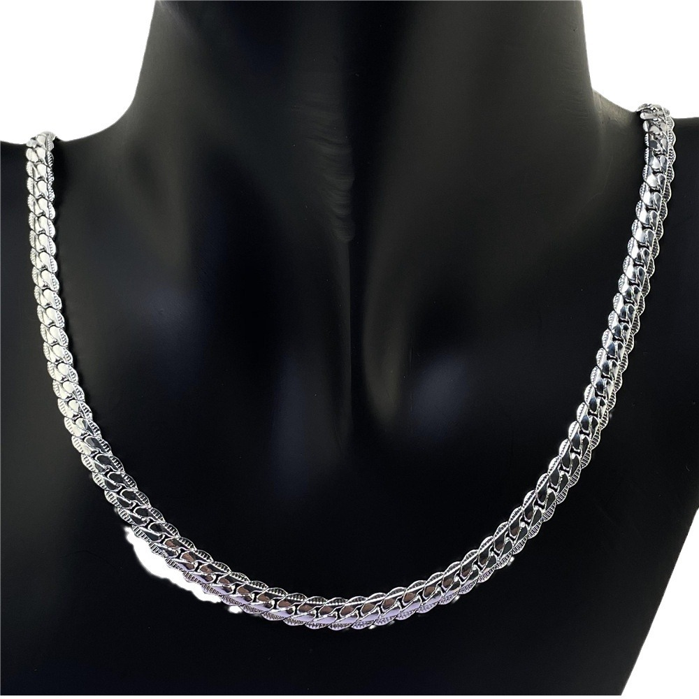 Beautiful Silver Chain Necklace for Ladies Luxury Gift