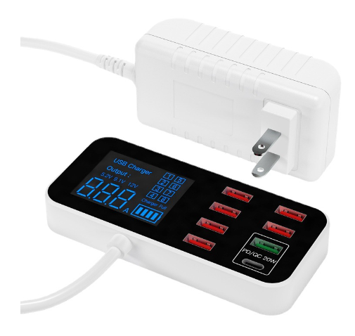 Compact Multiport Fast USB Charger Adapter - Fesara