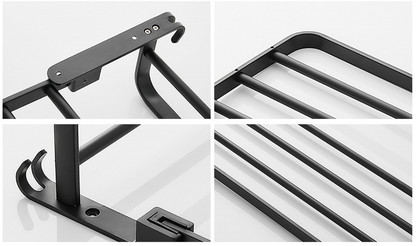Space Saving Bathroom Folding Towel Holder Rack