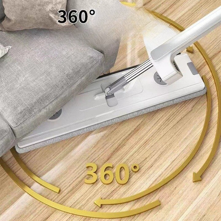 Easy Spin Microfiber Mop with Self Wringing Head