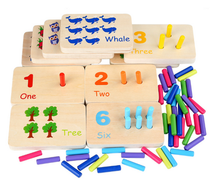 Fun Wooden Number Learning Board for Kids - Fesara