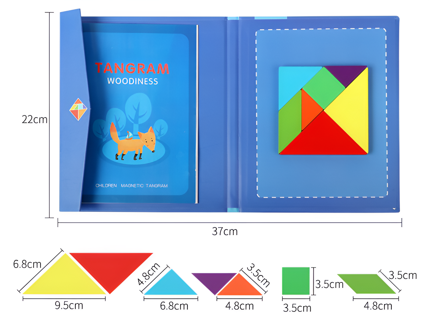 Educational Magnetic Puzzle Book for Kids