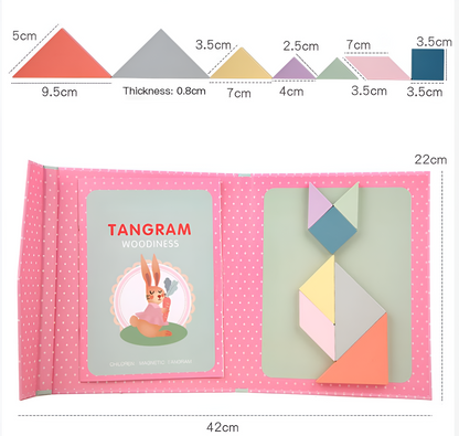 Educational Magnetic Puzzle Book for Kids