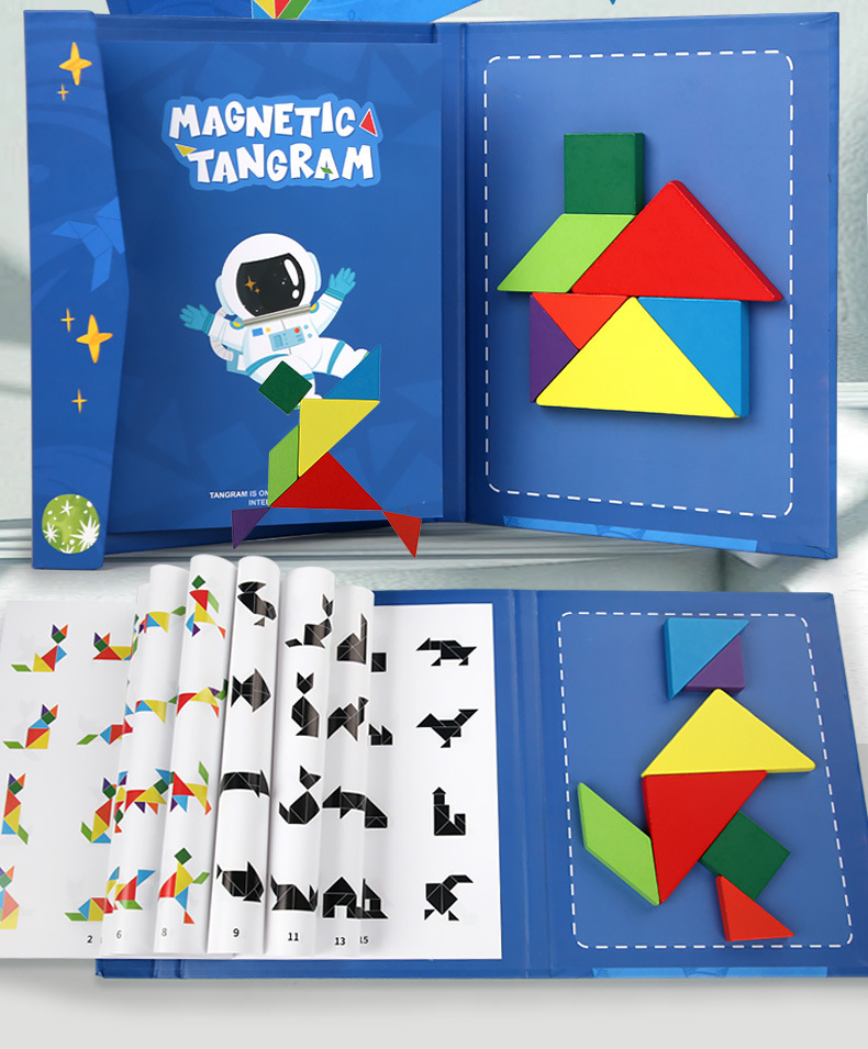 Educational Magnetic Puzzle Book for Kids