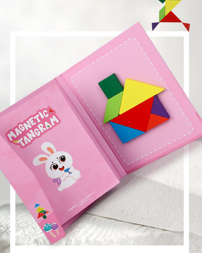 Educational Magnetic Puzzle Book for Kids
