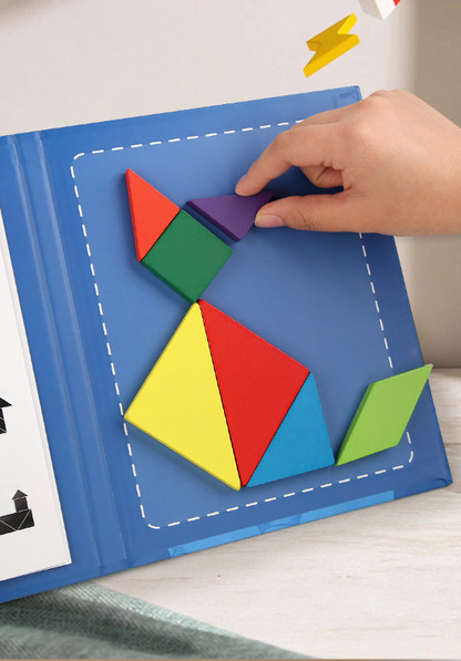 Educational Magnetic Puzzle Book for Kids