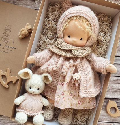 Soft Plush Handmade Hug Doll for Comfort - Fesara