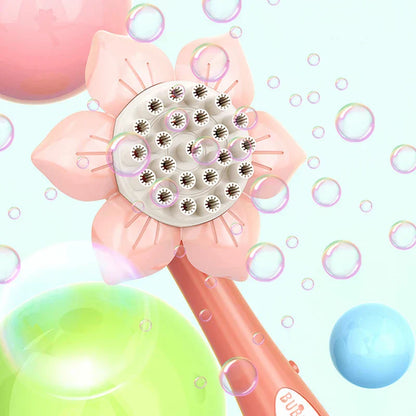 Colorful Flower Bubble Machine