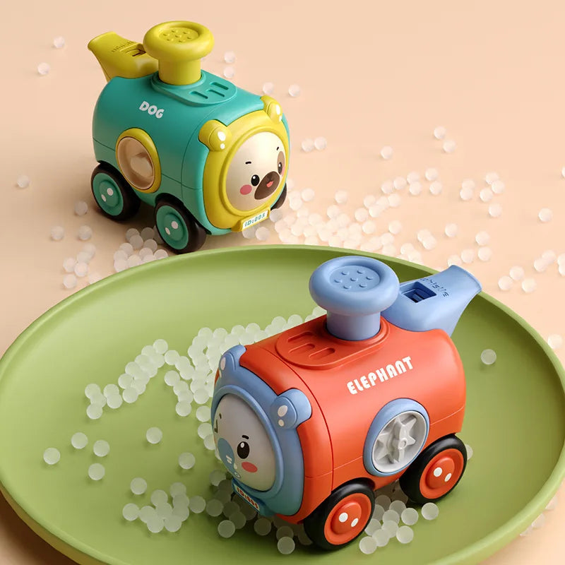 Colorful Kids Toy Train Set with Whistle
