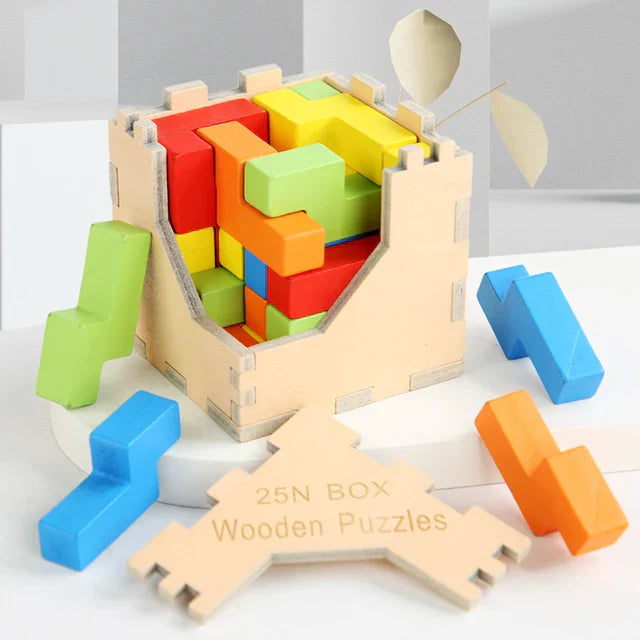 Fesara | Exciting Brain Teaser 3D Wood Tetris Puzzle