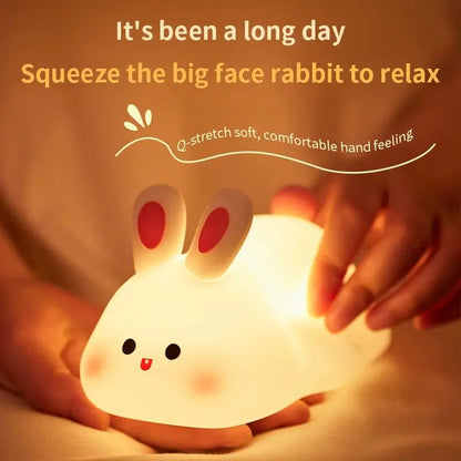 Cute Kids Night Lamp with Timer and Cute Animal Face