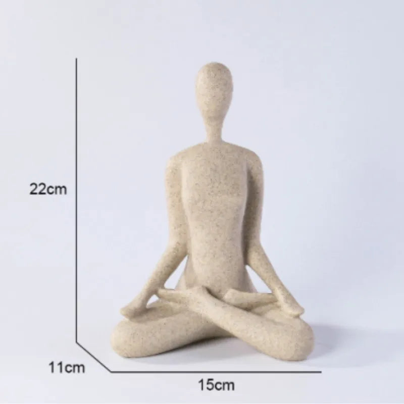 Serenity Yoga Figure - Contemporary Home Decor Statue