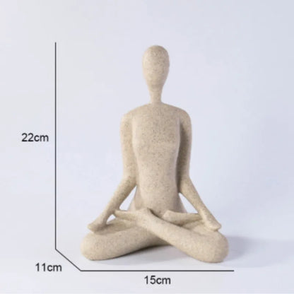 Serenity Yoga Figure - Contemporary Home Decor Statue