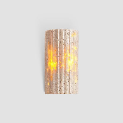 TravertineLuxe – Luxury Stone Wall Light for Modern Homes