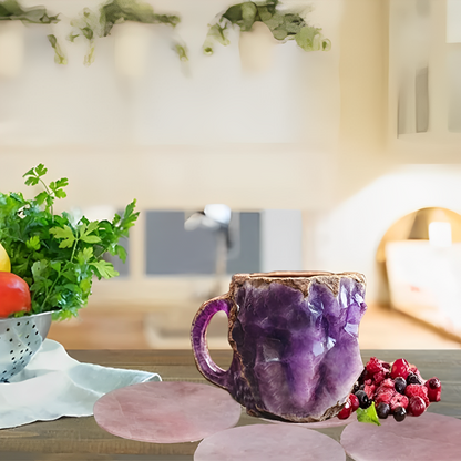 Luxury Crystal Glass Coffee Mug - Fesara