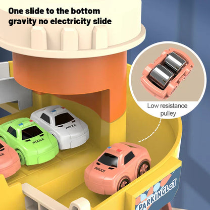 Fun 3D Car Playset with Slide for Children