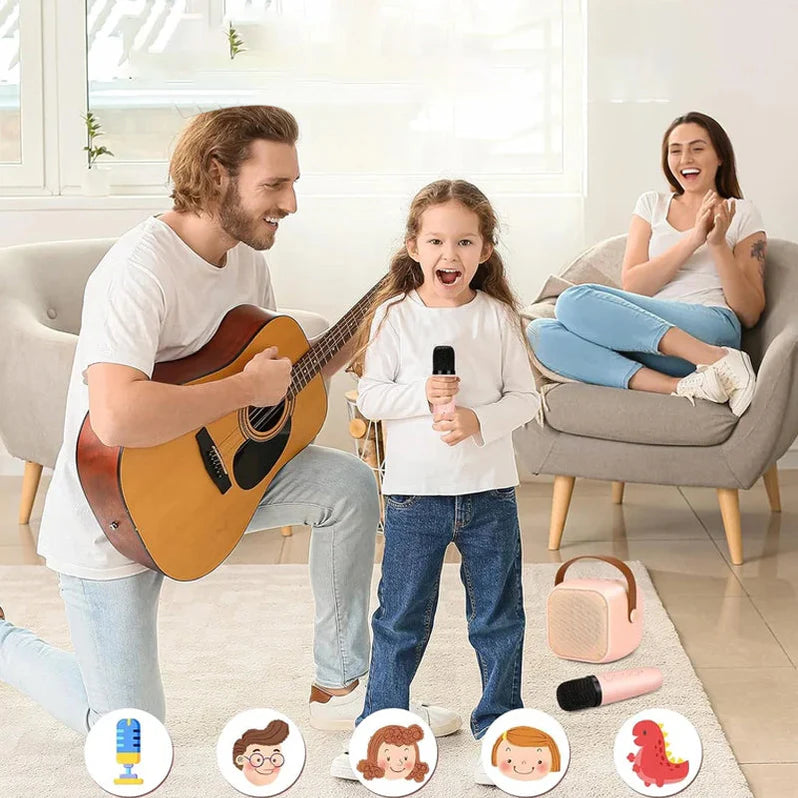 Wireless Karaoke System with Portable Bluetooth Speaker