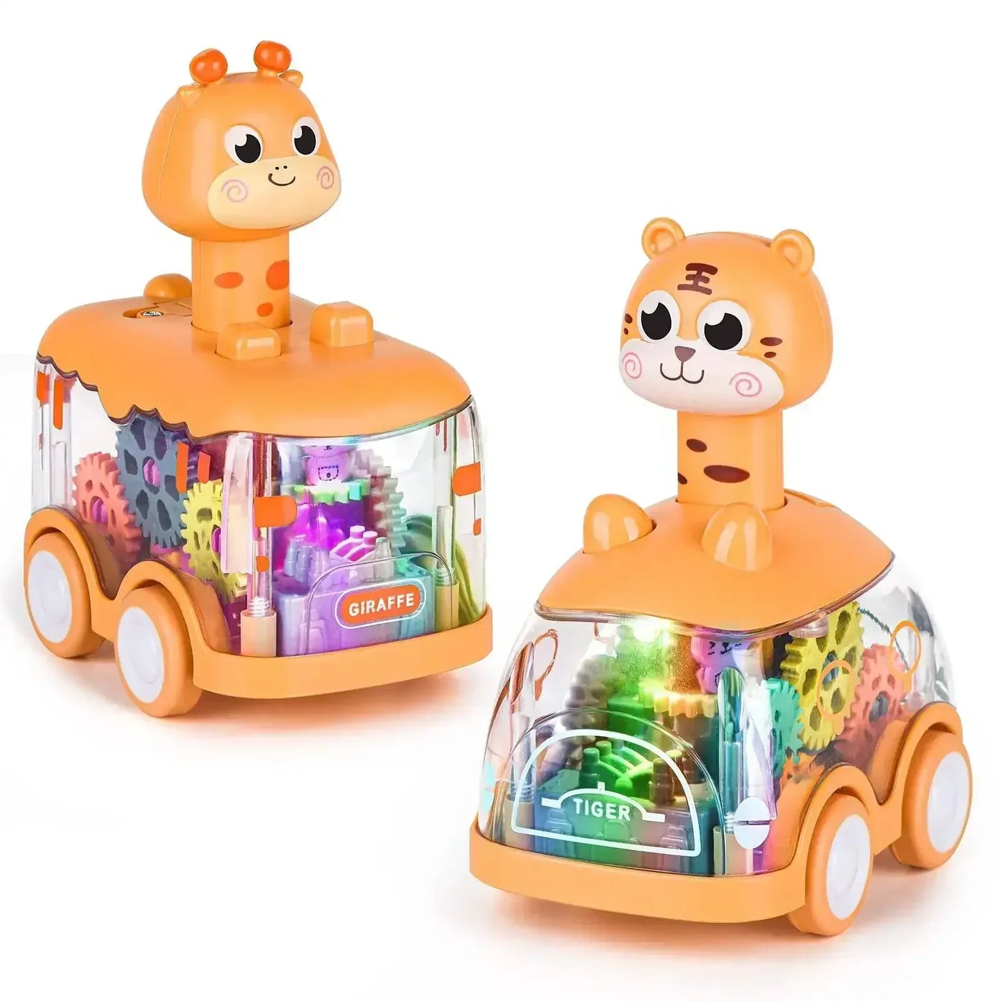 Clear Speedster Toy Car with Lights and Moving Parts