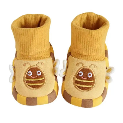 Cozy Kids' Slippers with Grippy Soles and Fun Animal Design