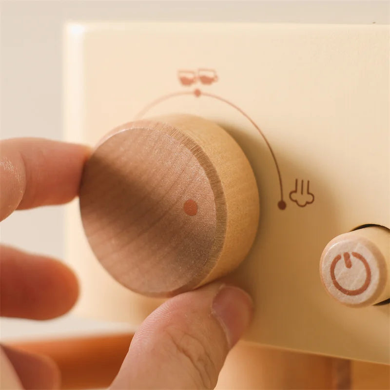 Kid's Wooden Espresso Machine Play Set