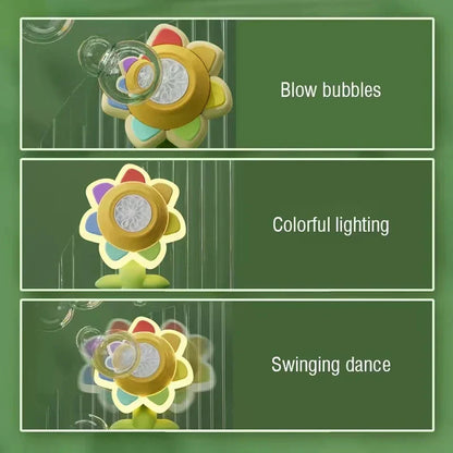 Colorful Kids Flower Bubble Gun