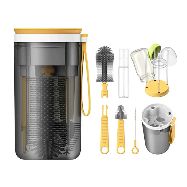 Portable Baby Bottle Cleaning Kit with Travel Brush