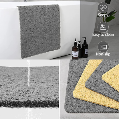 Non-Slip Bath Mat with Fast Drainage for Bathroom Floors