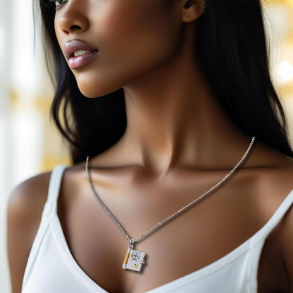 Personalized Photo Pendant Necklace with Heartfelt Message