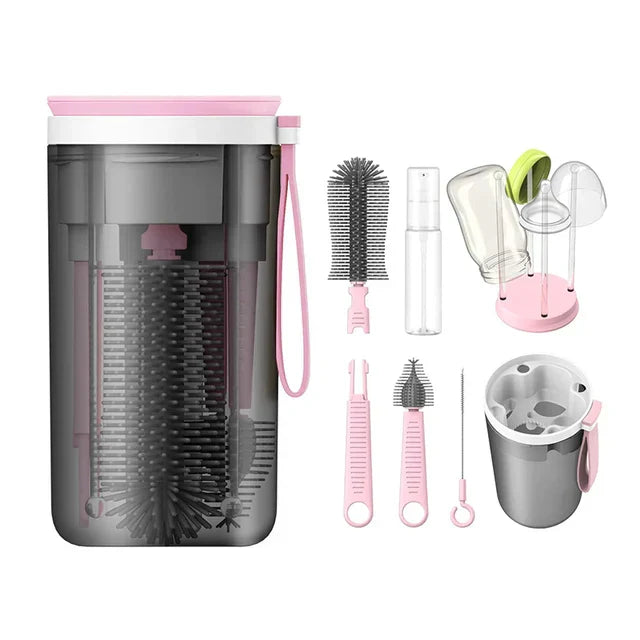 Portable Baby Bottle Cleaning Kit with Travel Brush