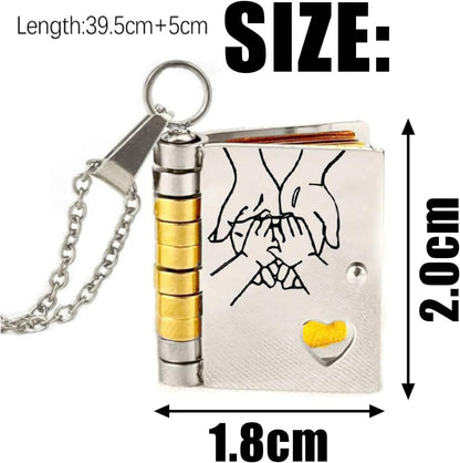 Personalized Photo Pendant Necklace with Heartfelt Message