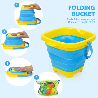 Portable Kids Beach Bucket with Handle