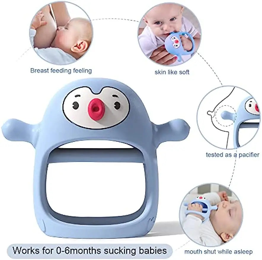 Soft Baby Teether Silicone Relief Ring