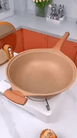 Non-Stick Wok with Steam Cooker Basket