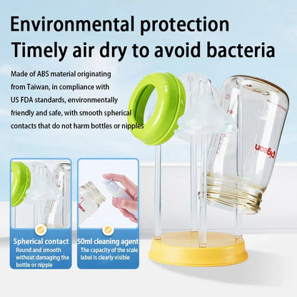 Portable Baby Bottle Cleaning Kit with Travel Brush