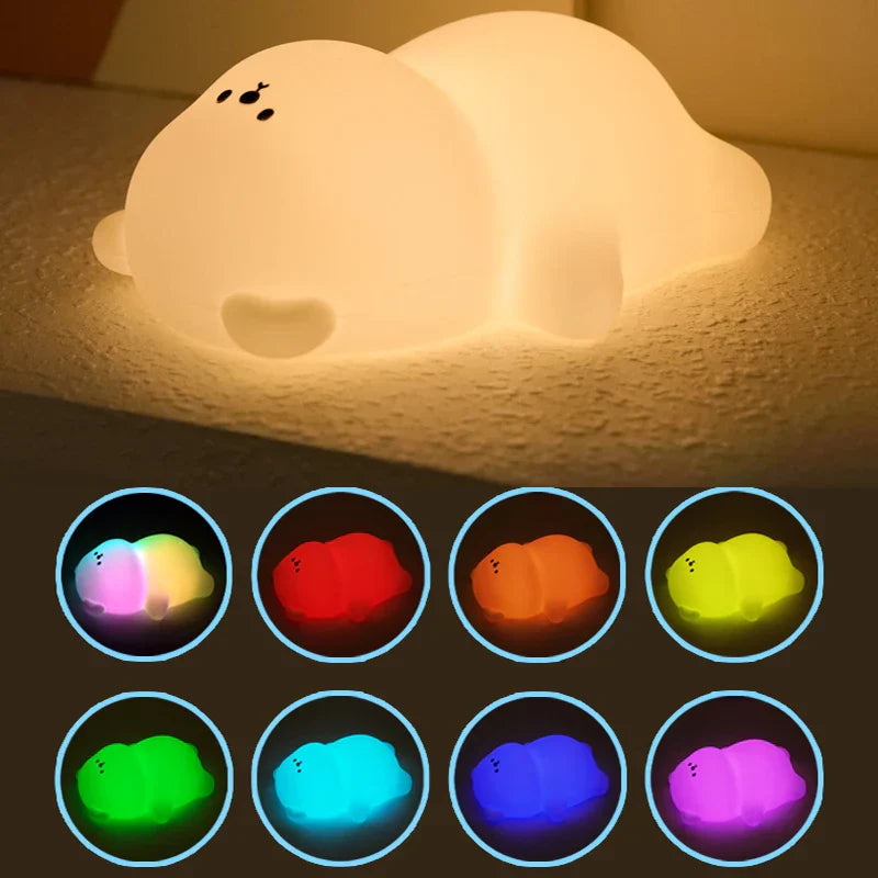 Soft Teddy Bear Kids Night Lamp
