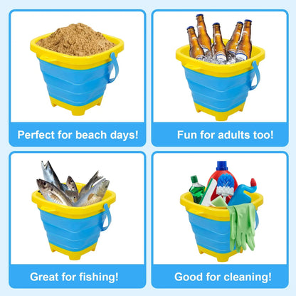 Portable Kids Beach Bucket with Handle