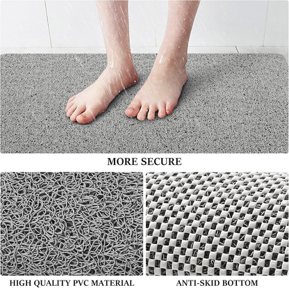 Non-Slip Bath Mat with Fast Drainage for Bathroom Floors
