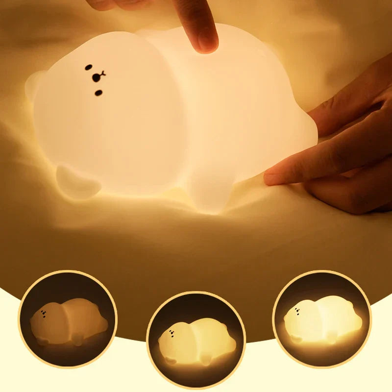 Soft Teddy Bear Kids Night Lamp