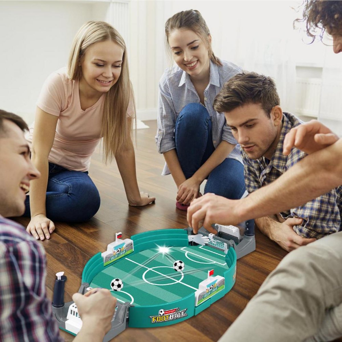 Compact Tabletop Foosball Game for Kids and Adults