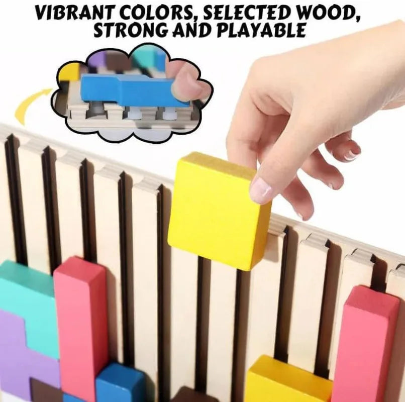Fun Wooden Brain Teaser Toy for Children