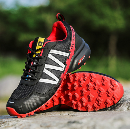 Tough Trail Hiking Boots in Blue and Green