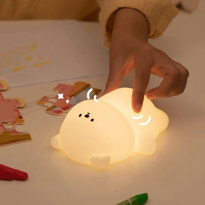 Soft Teddy Bear Kids Night Lamp