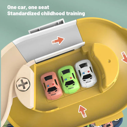 Fun 3D Car Playset with Slide for Children