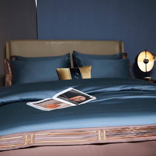 Luxury Blue Bedding Set