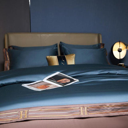 Luxury Blue Bedding Set