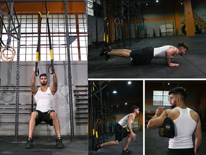 Durable Resistance Straps for Home Workout Fitness