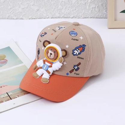 Fun Kids Baseball Cap with Cute Bear Design - Fesara
