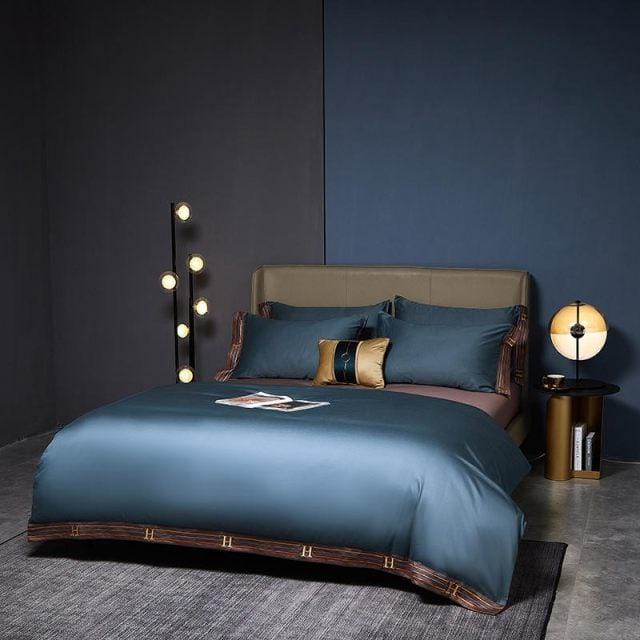 Luxury Blue Bedding Set