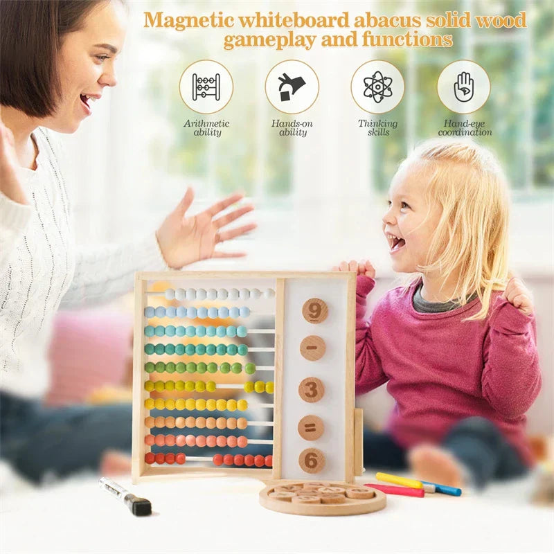 Colorful Wooden Math Abacus Toy for Children